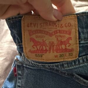 Levi's 559 Bootcut Jeans in Blue Denim